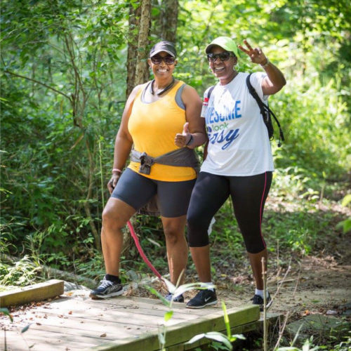 Hikers on Carolina thread trail